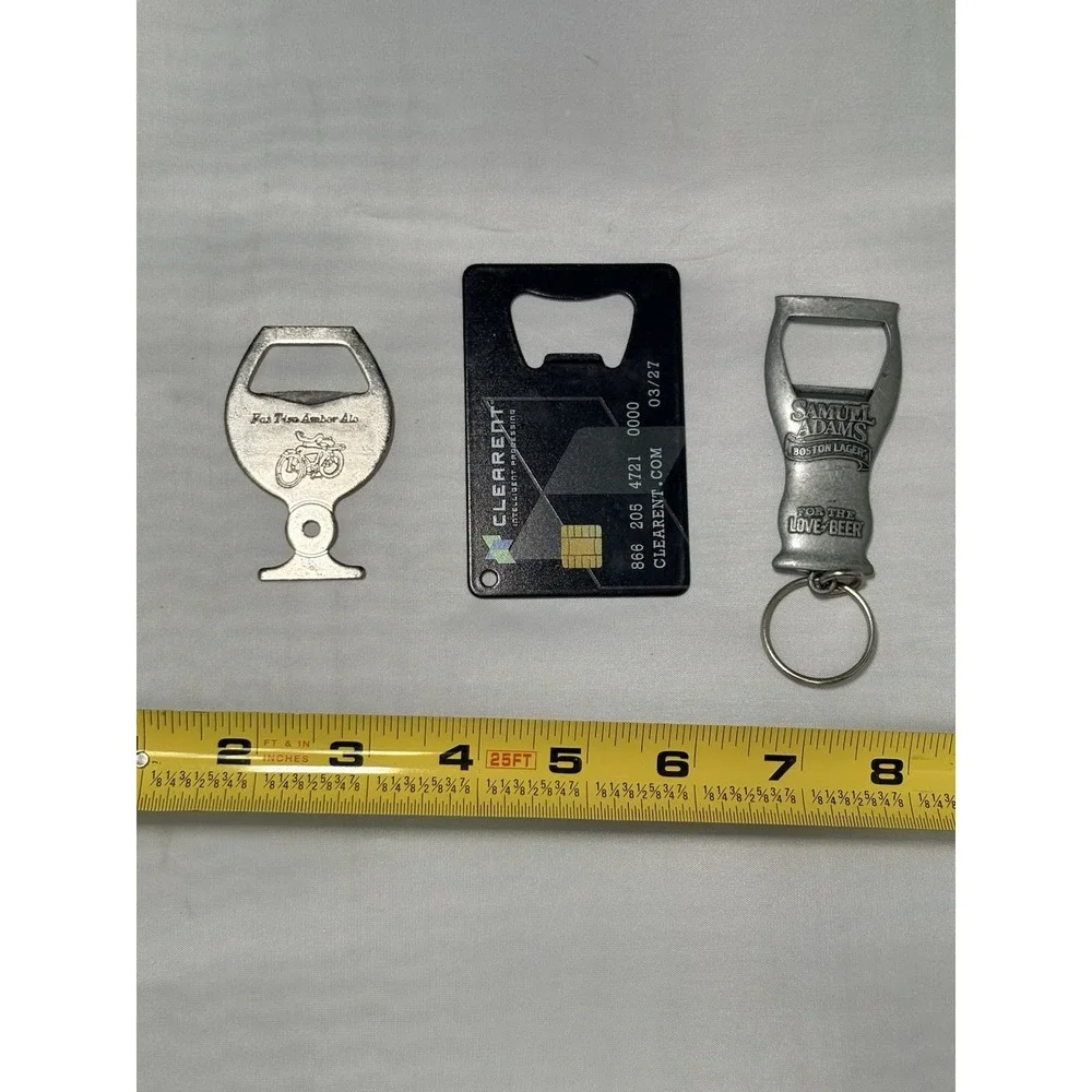 Fat Tire Amber Ale Belgium Brewing Key Chain Beer Bottle Opener Sam Adams Lot